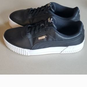 Puma black softfoam platforms